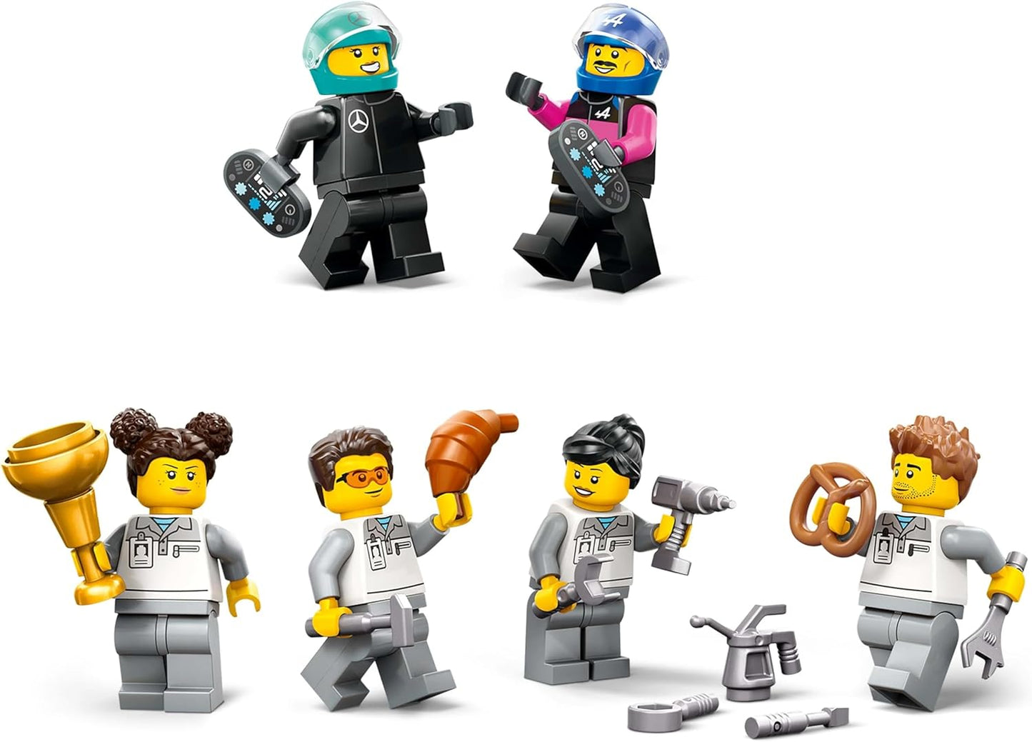 LEGO City F1 Garage with Mercedes-AMG and Alpine Cars Kit - 60444