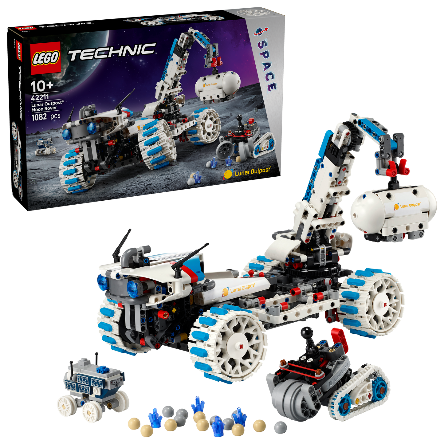 LEGO Lunar Outpost Moon Rover Space Vehicle 42211 Technic (Pre-Order: augustus)