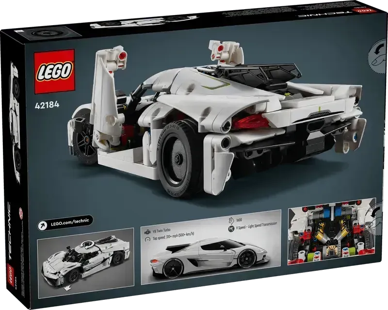 LEGO Koenigsegg Jesko Absolut Hypercar (wit) 42184 Technic