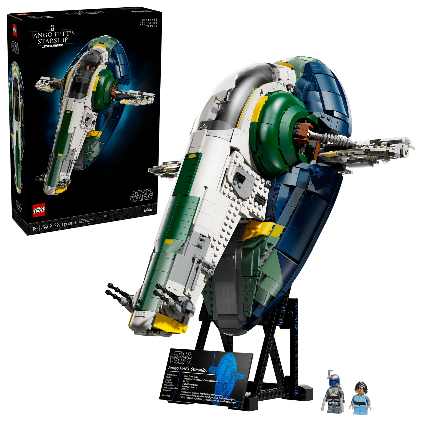 LEGO Jango Fetts Firespray-class ruimteschip - 75362