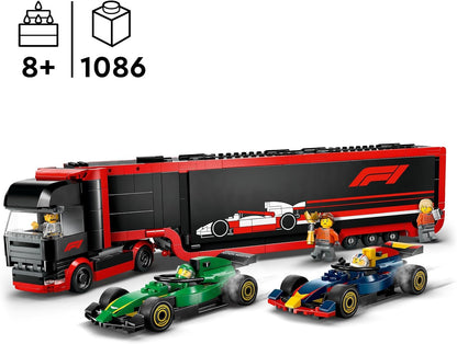 LEGO City F1 truck met RB20 en AMR24 F1 - 60445