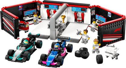 LEGO City F1 Garage with Mercedes-AMG and Alpine Cars Kit - 60444