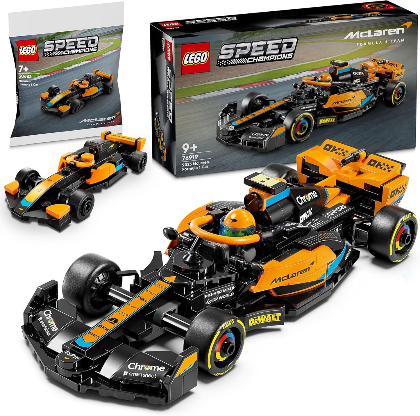 LEGO McLaren F1 Set of 2 76919 & 30683 (Speed Champions 2023)