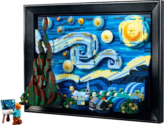 LEGO Ideas Vincent van Gogh - De sterrennacht Decoratie Set voor Volwassenen - 21333