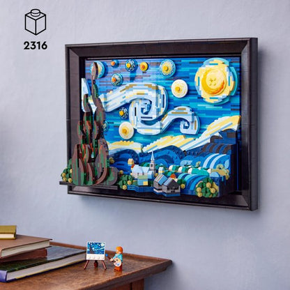 LEGO Ideas Vincent van Gogh - De sterrennacht Decoratie Set voor Volwassenen - 21333