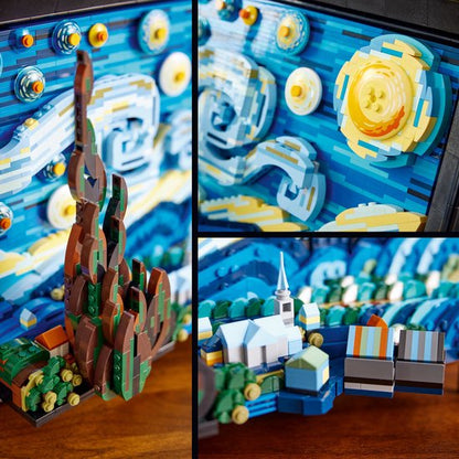 LEGO Ideas Vincent van Gogh - De sterrennacht Decoratie Set voor Volwassenen - 21333