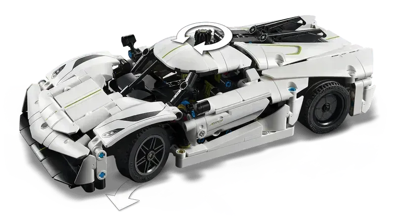 LEGO Koenigsegg Jesko Absolut Hypercar (wit) 42184 Technic